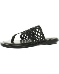 TUSCANY by Easy StreetR - Carlina Leather Slip On Thong Sandals - Lyst