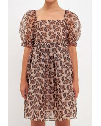 2.7 August Apparel - Organza Mini Dress - Lyst