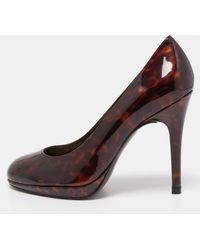 Stuart Weitzman - Leopard Print Patent Leather Pumps - Lyst