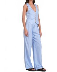Elan - Pleated Linen Pant - Lyst