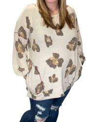 Honeyme - Oversized Leopard Sweater - Lyst