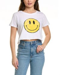 Prince Peter - Smiley Face Crop Tee - Lyst