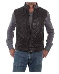 Scully - Lambskin Leather Vest - Lyst