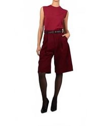 Parentesi - Gabriel Faux Wool Culotte Pants - Lyst