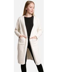 TRUEDAMES - Solid Front Pockets Long Cardigan - Lyst