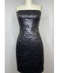 Ariella - Strapless Sequin Mini Dress - Lyst