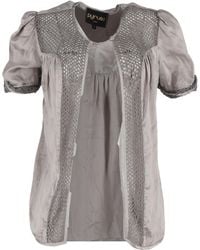 032c - Pyrus Crochet-Accent Short Sleeve Cardigan - Lyst