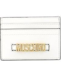 Moschino - Crystal-logo Lettering Card Holder - Lyst