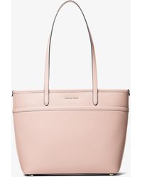 MICHAEL Michael Kors - Mk Marlowe Medium Pebbled Leather Pocket Tote Bag - Lyst