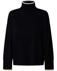 Pinko - Falkland Maglia High-Neck Wool Sweater - Lyst