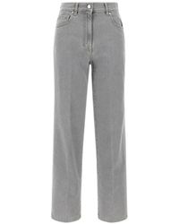 Peserico - Straight Leg Stretch Denim Jeans - Lyst