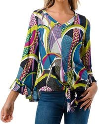 VAVA Eyewear - Ivy Fron Tie Vneck Top - Lyst