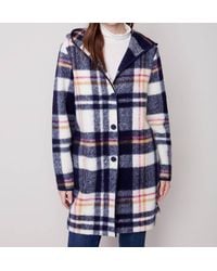 Charlie b - Boiled Wool Hooded Jacket - Lyst