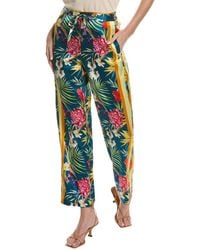 Johnny Was - Tropical Liza Silk-blend Pant - Lyst