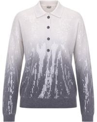 Liu Jo - Sequin Polo Sweater Viscose Tops - Lyst