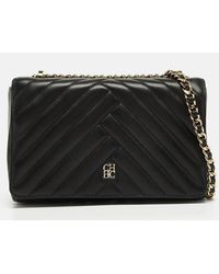 CH by Carolina Herrera - Quilted Leather Flap Bag - Lyst