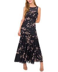 Ted Baker - Ruched Mesh Slim Fit Maxi Dress - Lyst