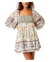 Free People - Endless Afternoon Mini Dress - Lyst