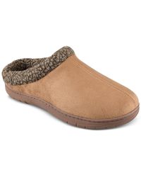Haggar - Faux Suede Slip On Loafer Slippers - Lyst