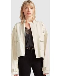 Belle & Bloom - Reload Draped Leather Look Jacket - Lyst