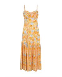Spell - Enchanted Wood Strappy Maxi Dress - Lyst