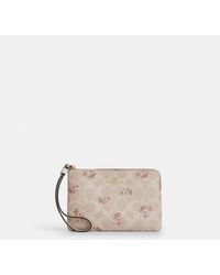 COACH - Corner Zip Wristlet - Lyst