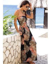 Lascana - Bandeau Maxi Dress - Lyst
