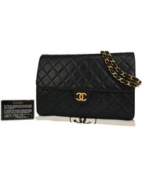 Chanel - Classic Flap Leather Shoulder Bag (pre-owned) - Lyst