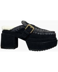 Mou - Platform With Buckle Strap Clog - Lyst