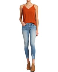 Mavi - Adriana Mid-rise Super Skinny Ankle Jeans - Lyst