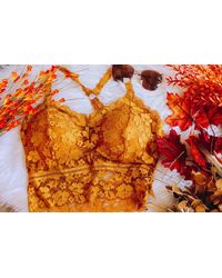 Jadyk - Juliette Crisscross Lace Bralette - Lyst