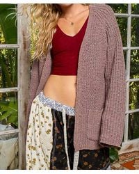 Pol - Open Front Pocket Cardigan - Lyst