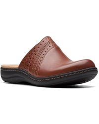 Clarks - Laurieann Ease Leather Slip On Mules - Lyst