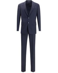 Giorgio Armani - Blue Fleece Wool Two - Lyst