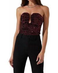 Astr - Arista Strapless Top - Lyst