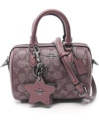 COACH - Signature Mini Rowan Handbag Pvc Leather - Lyst