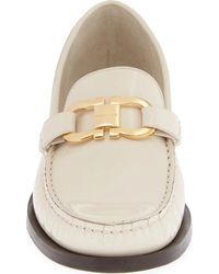 Ferragamo - Maryan Bit Patent Leather Loafer - Lyst