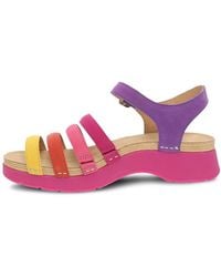 Dansko - Roxie Milled Nubuck Sandal - Lyst