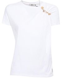 Elisabetta Franchi - Classic Crew Neck T-Shirt - Lyst