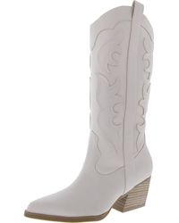 Dolce Vita - Kranz Leather Block Heel Cowboy, Western Boots - Lyst