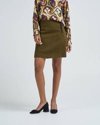 ODEEH - Texture Mini Skirt - Lyst