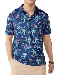 Chubbies - The Neon Light Polo Printed Golf Shirt Performance Ddr1429 - Lyst