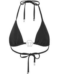 Philipp Plein - Swimwear Top Triangle Bra Crystal Hexagon - Lyst