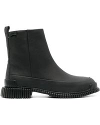 Camper - Pix Minimalist Flat Rubber Sole Leather Ankle Boots - Lyst