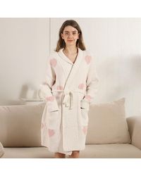 TRUEDAMES - Hearts Robe With Pockets And Belt - Lyst