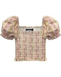 KatieJnyc - Girl's Shabby Floral Stripe Marlee Top - Lyst