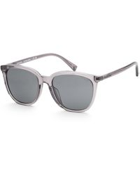 COACH - 55mm Transparent Dark Sunglasses - Lyst
