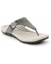 Aetrex - Rae Sparkle Thong Sandal - Lyst