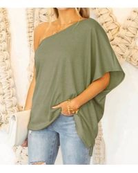 Ninexis - One Shoulder Draped Top - Lyst