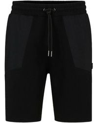 BOSS - Dolter Relaxed Fit Cotton Drawstrings Track Shorts - Lyst